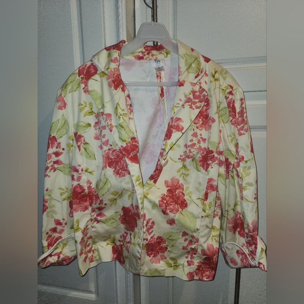 Apartment Apt 9 Floral Green Business Blazer